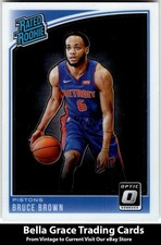 2018-19 Donruss Optic Bruce Brown #161 Detroit Pistons Rookie NBA
