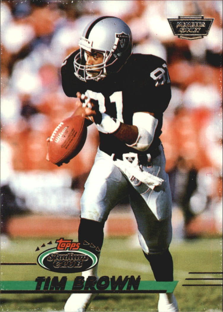 1993 Stadium Club #46 Tim Brown Card