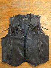 Gilet cuir Harley Davidson femme L (sans patchs)