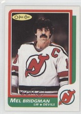 1986-87 O-Pee-Chee Blank Back Mel Bridgman 0a1