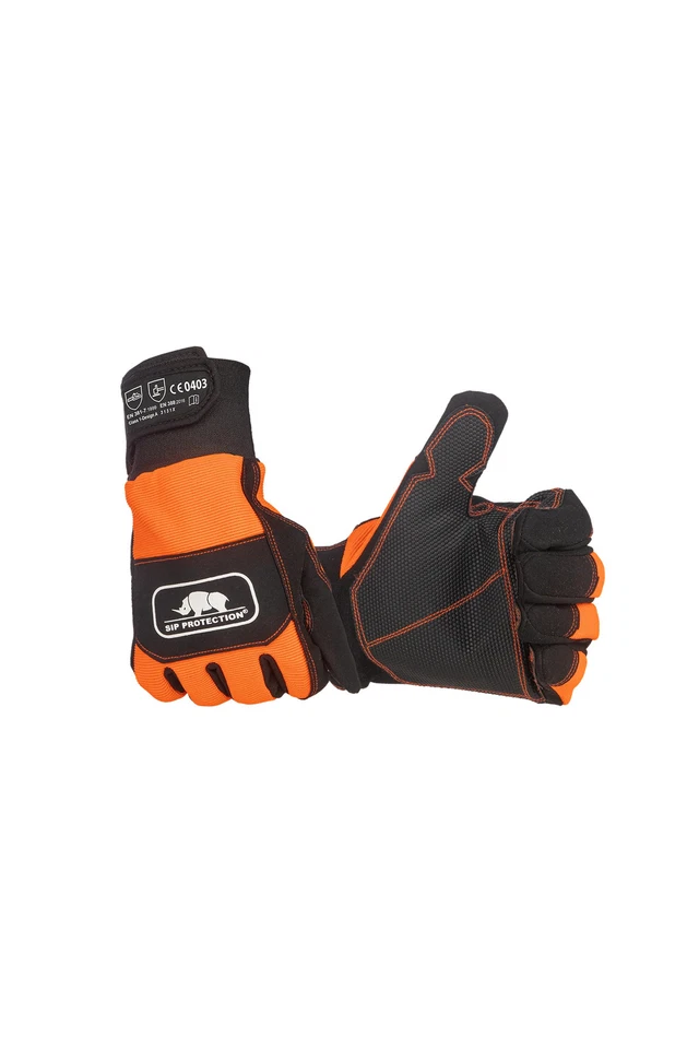 SIP Protection Kettensägenhandschuhe - Links- & Rechtshandschutz - orange - Bild 1 von 1