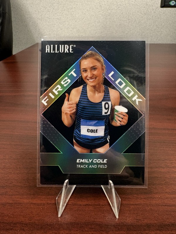 2025 Upper Deck Allure SE FIRST LOOK Black Rainbow Track Card #145 Emily Cole
