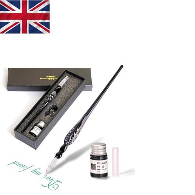 Eleganter wasserdichter Glas Dip Stift mit superfeiner Spitze für Kalligrafie & Kunst