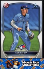 Luis Garcia 1st 2023 Bowman Prospects #BP-94 Toronto Blue Jays