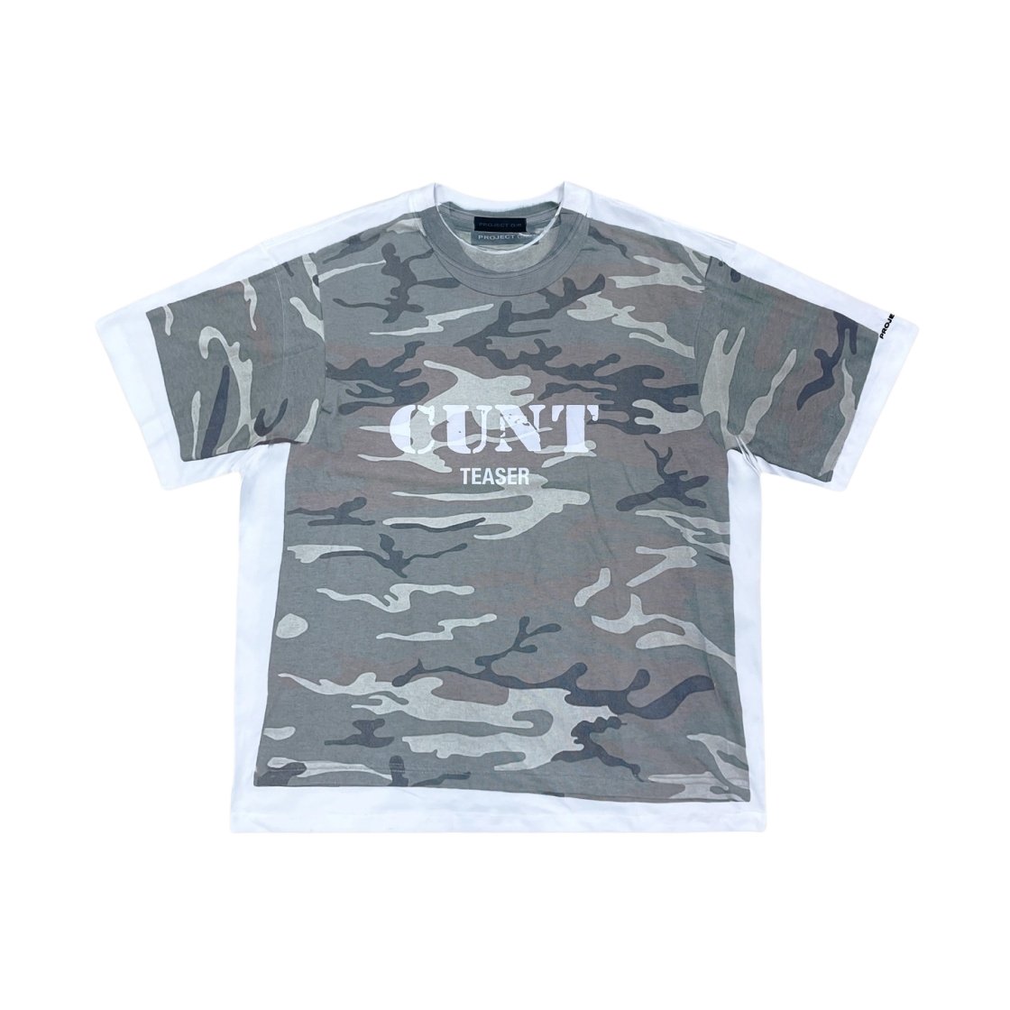 【PROJECT G/R】Trompe-L'Oeil Double T-Shirt Faded Black PROJECT G/R - Trompe-l'œil Double T-shirt | HBX - Globally