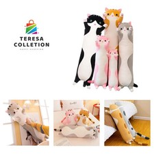 Adorable 110cm Cat Plush Pillow - Soft and Cuddly Hugging Toy for Kids