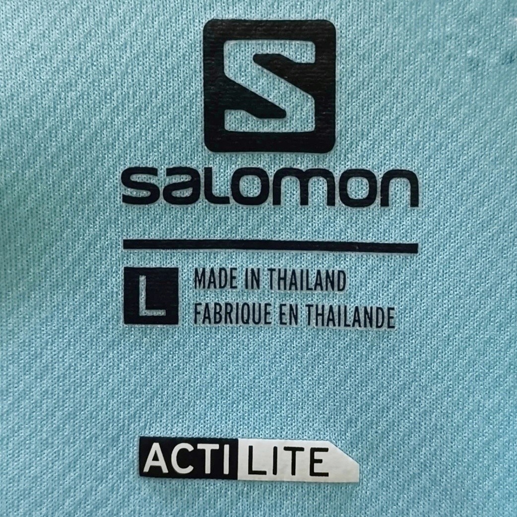 T shirt allenamento Salomon ActiLite logo Activewear Athleasure Gorpcore Granola ragazza L
