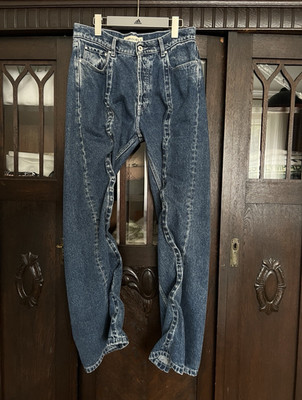 Y/Project Evergreen Wired Denim Blue Gr. 26 W76 Five-Pocket