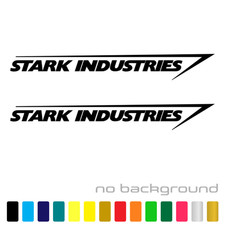 2x Stark Industries Sticker Vinyl Decal - Marvel Iron Man Avengers Car Window 2x Stark Industries Sticker Vinyl Decal - Marvel Iron Man Avengers Car Window