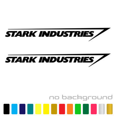 (2x) Stark Industries Sticker Vinyl Decal - Marvel Iron Man Avengers Car Window