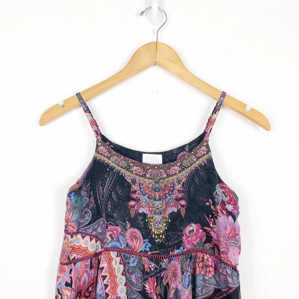 Vestido Boho Milla By Camilla Mayfair Mary Niños Dobladillo Alto Bajo Talla 10 Estrás Foto 4 de 4