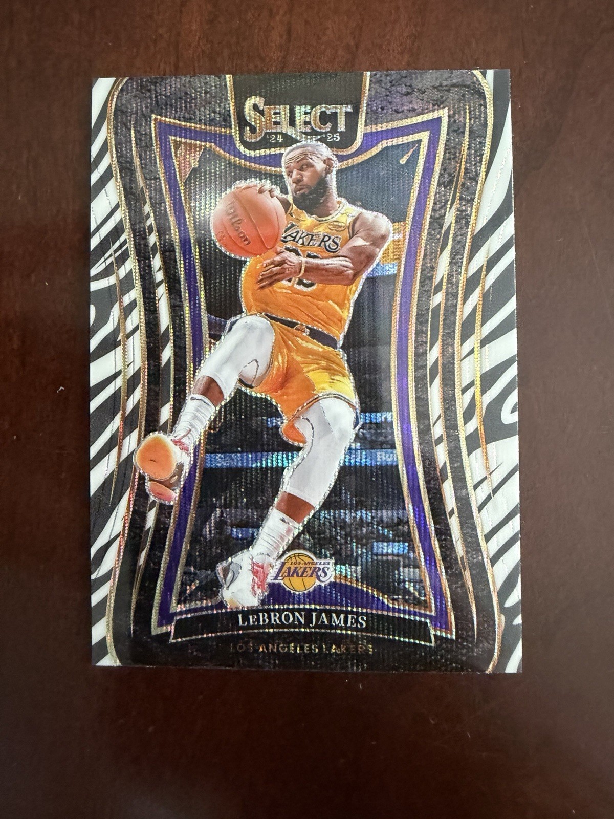 2024-25 Panini Select - Mezzanine LeBron James #310 Zebra Prizm