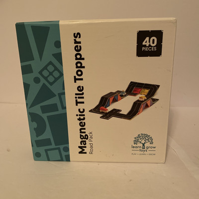 Learn & Grow Road Toppers 40PCs, Magnetic Tile Accessory, STEM Educational 3+
