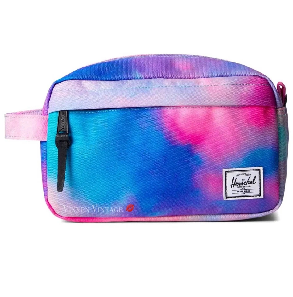 HERSCHEL 'CHAPTER XL' TRAVEL KIT IN CLOUDBURST NEON MSRP $48 - Image 2 of 4
