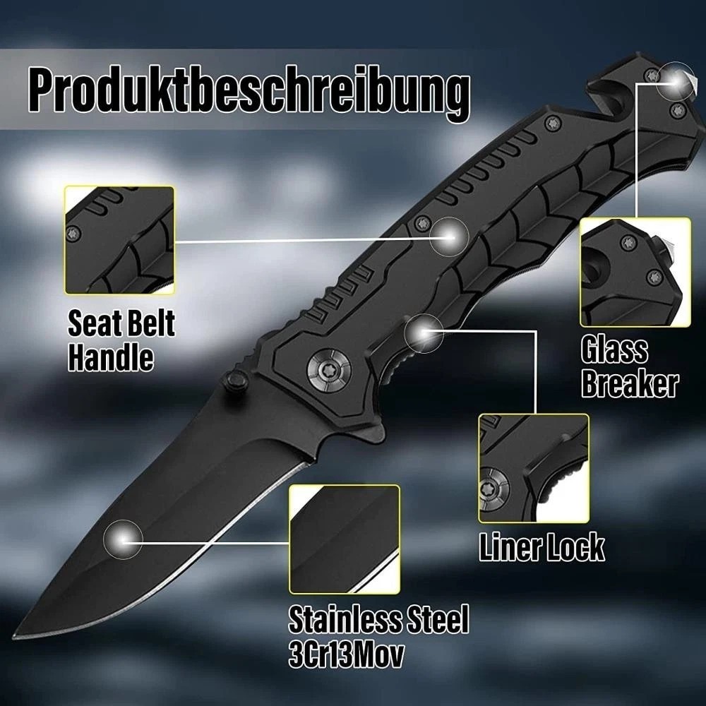 7.8" SPRING OPEN ASSISTED TACTICAL FOLDING POCKET KNIFE EDC Blade Tactical Tool View 5