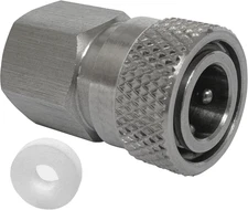 Paintball PCP Female Thread Stainless Steel Coupler HPA CO2 Air Tank Refill