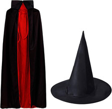 55 Inch Halloween Vampire Costume Cosplay Cloak Cape Prop, Dracula Devil Cloak B