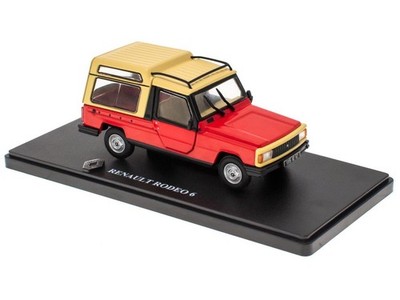 Renault 4 R4 Rodeo 6 rot-beige Modellauto G110T013 Hachette-IXO 1:43