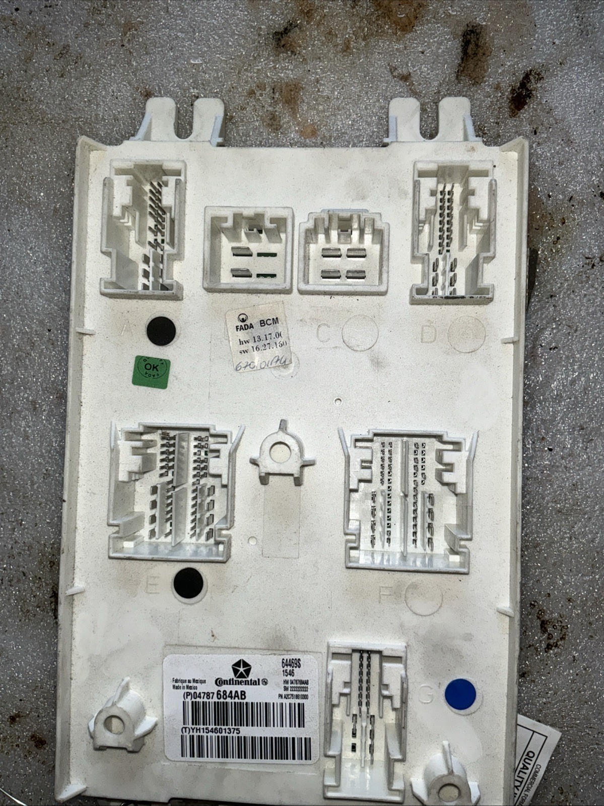 Maserati Ghibli 2017 Body control module P/N 04787684AB
