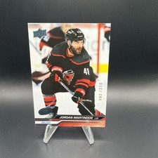 2023-24 Upper Deck Series 2 Deluxe 82/250 Jordan Martinook #287 Hurricanes