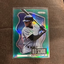 KEN GRIFFEY JR 2022 PANINI PRIZM OLD SCHOOL GREEN #OS-2 MARINERS HOFer