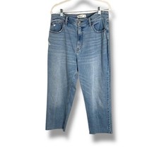 Abercrombie  Fitch The Ankle Straight Ultra High Rise 32/14 Short Raw Hem