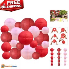 Versatile Paper Lanterns Set for Parties, Weddings, and Special Occasions