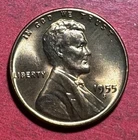 1955S US Choice Uncirculated LINCOLN Cent! "FULL RED" Old US Coin! San Francisco