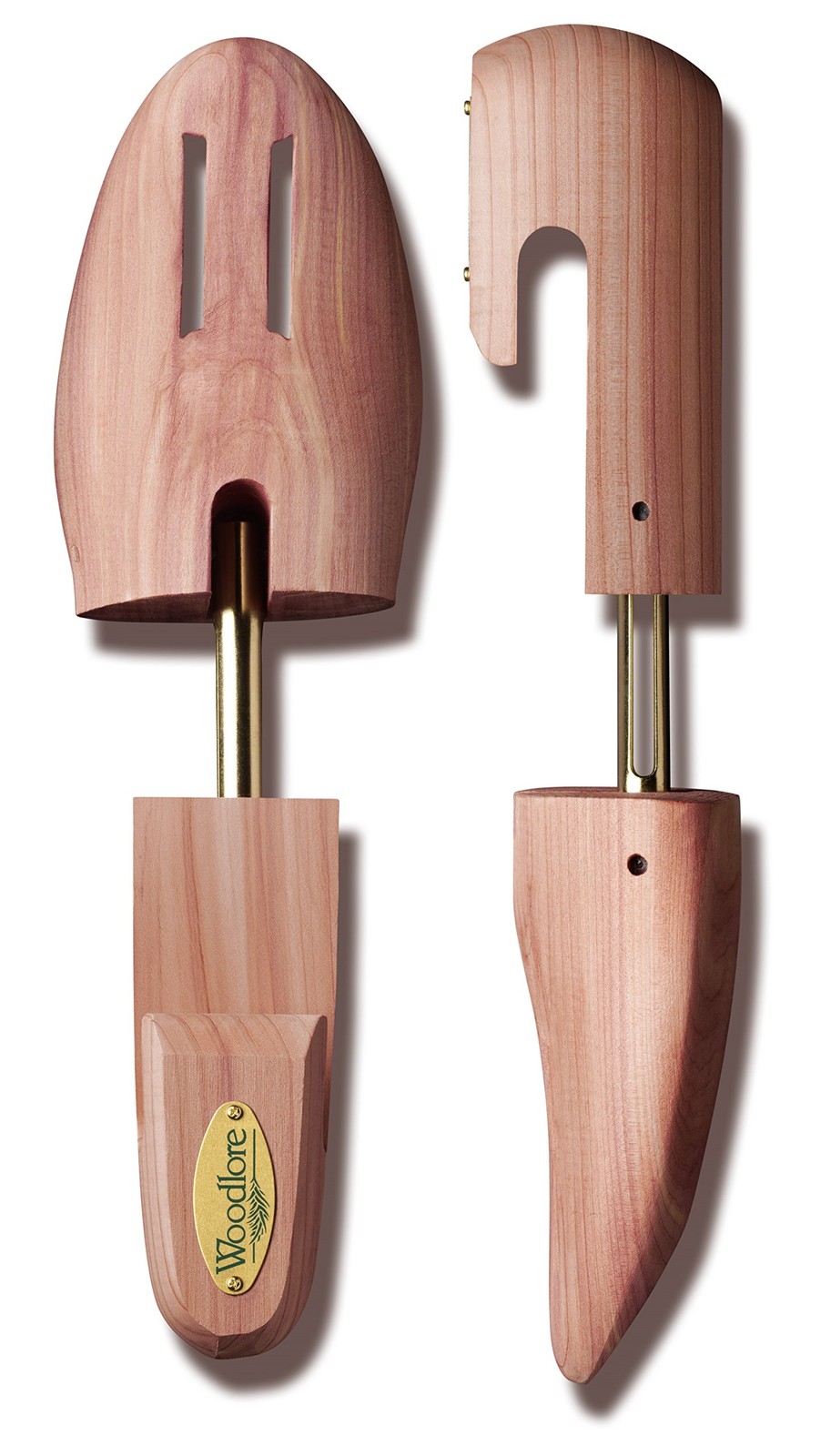 Woodlore Men’s Cedar Wood Shoe Trees (2 Pairs) Adjustable, Aromatic, USA Made