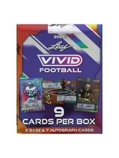 2025 LEAF VIVID NFL FOOTBALL HOBBY BOX - BRAND NEW -  FREE SHIPPING 🔥🔥🔥