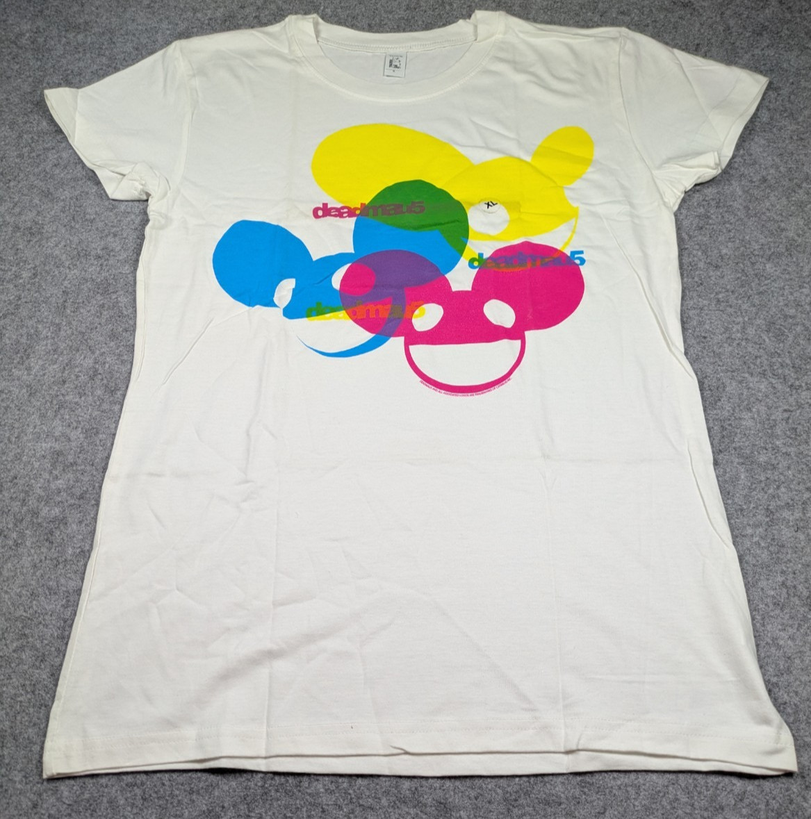 Shirt Girls Extra Large White Tri Colored Mouse Heads Three Deadmouse