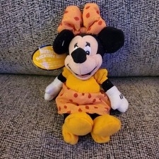 Disney Store Birthstone Necklace Minnie Plush 10" Faux Topaz - November