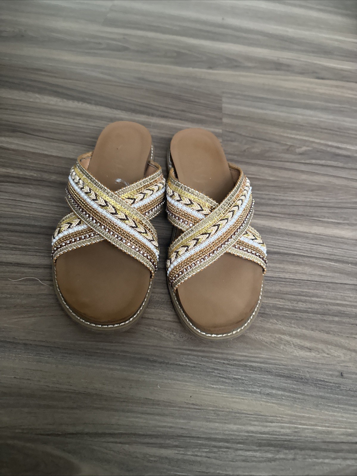 Sandals Black Leather Earth Origins Shantel Adjustable Size 7M-image