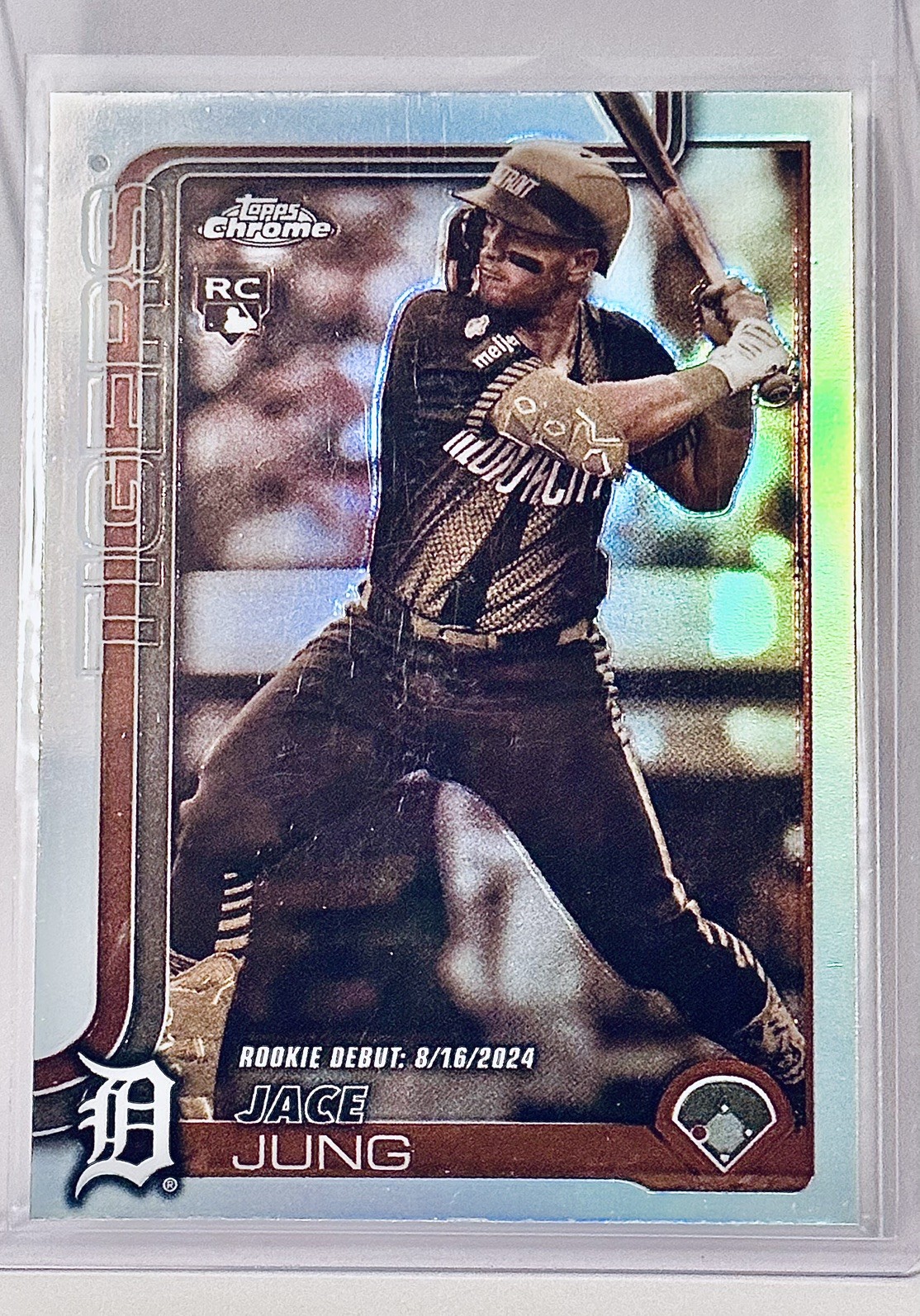 🔥⚾️ 2025 Topps Chrome Jace Jung Rookie‼️ #225 Sepia Refractor ⚾️🔥