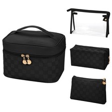Makeup Bag 4 Pcs Waterproof Cosmetic Bag Set Portable Travel Cosmetic Bag Mul...