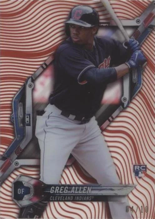 Pattern 1 Waves/Diagonals Red Rainbow Foil