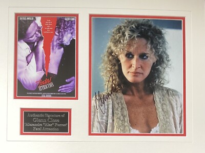 Glenn Close Authentic Signed Fatal Attraction Picture Mount AFTAL