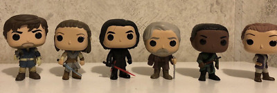 Funko Lot of 6 STAR WARS Pop Bobblehead Mixed Characters LOOSE Toys