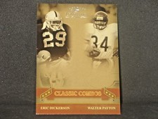 Walter Payton Eric Dickerson 2005 Donruss Classics Combos Silver (77/250) #CC-12