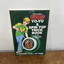 1992 DUNCAN YO-YO  SPIN TOP TRICK BOOK original vintage booklet ILLUSTRATED