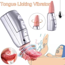 Clit Licking Tongue Sucking Vibrator G-Spot Oral Massager Sex Toys for Women US