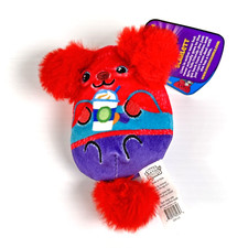 Dogs vs. Squirls Mini Bean Bag Plush Toy Red Purple "Scarlett" w/ Tag 43