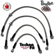 For 1995-2001 Nissan Maxima FRONT + REAR Techna-Fit Stainless Steel Brake Lines