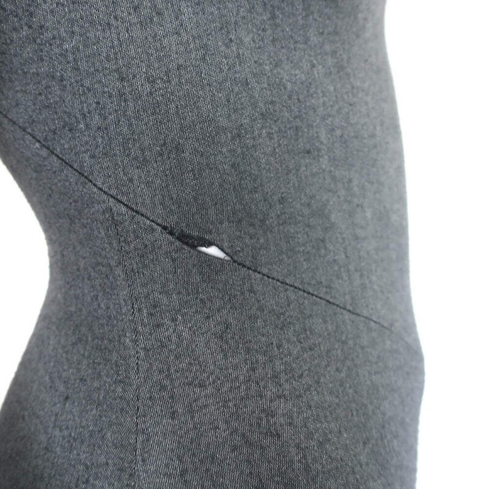 FILA Abito in guaina The Row Drista grigio scuro maglia elastica taglia 0