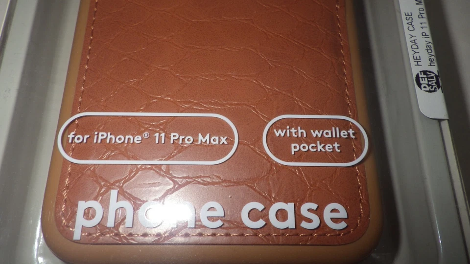 Heyday For iPhone 11 Pro Max Tan Crocodile Phone Case With Wallet Pocket - Image 2 of 3