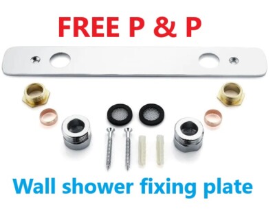 Easy Fixing Kit Platte Duschstange Ventil Wandplatte Halterung Aufputz