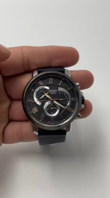 Vintage Casio Beside Japan Men's Watch Bem-506,Quartz, Black Dial