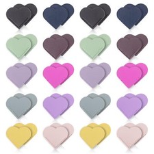 40 Pcs Leather Heart Bookmark Page Corner Bookmark Cute Lovers Gifts Accessor...