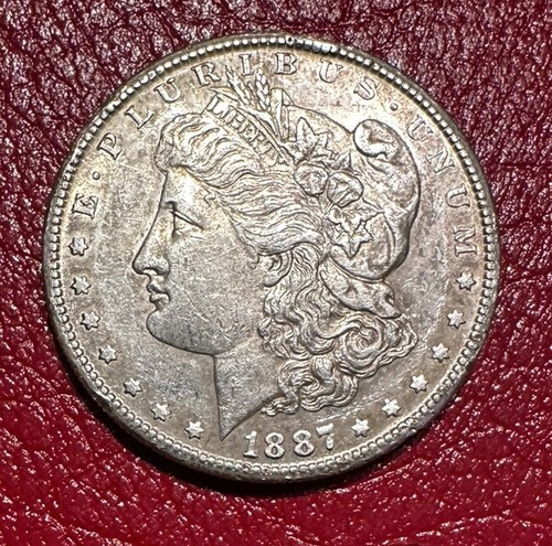 1887 S Morgan Silver Dollar Rare Date - 第 1/2 張圖片
