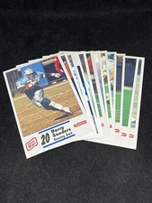 1990 Detroit Lions Team Oscar Meyer 12 Card Police Set - Barry Sanders